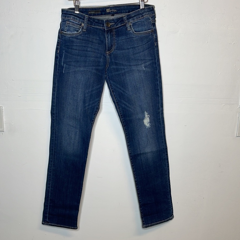 KUT from the Kloth Boyfriend Blue Jeans